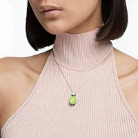 Orbita necklace, Octagon cut, Multicoloured, Gold-tone plated by SWAROVSKI