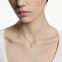 Latisha pendant, Flower, Pink, Mixed metal finish by SWAROVSKI