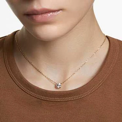 Constella pendant, Round cut, White