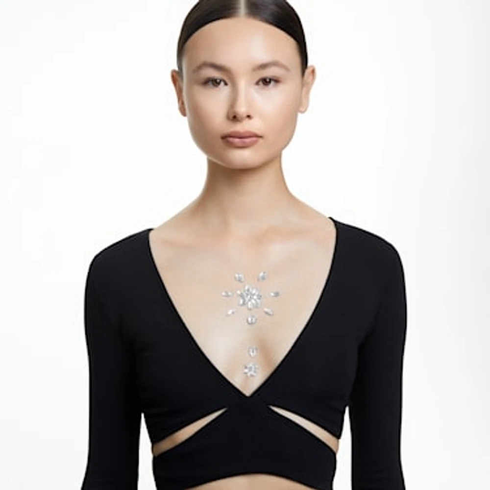Body jewel, Set (), Mixed cuts, Flower
