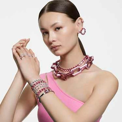 Vittore ring, Round cut, White, Silver-tone finish by SWAROVSKI