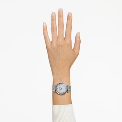 Crystalline wonder watch, Swiss Made, Metal bracelet, Silver Tone, Stainless steel by SWAROVSKI