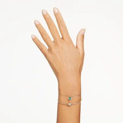 Stilla bangle, Mixed cuts, Multicolored, Gold-tone plated by SWAROVSKI