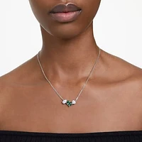 Mesmera pendant, Mixed cuts, Green, Rhodium plated by SWAROVSKI