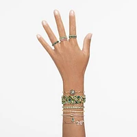 Idyllia bracelet, Butterfly, Multicolored, Gold-tone plated by SWAROVSKI