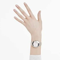 Octea chrono watch, Swiss Made, Metal bracelet, Rose gold tone, Mixed metal finish by SWAROVSKI