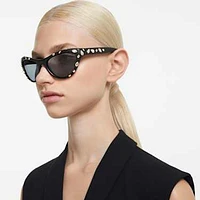 Sunglasses, Cat-eye shape, SK6007, Black by SWAROVSKI