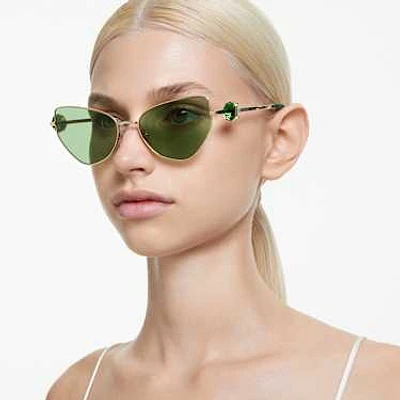 Sunglasses, Cat-Eye shape, SK7003, Green by SWAROVSKI