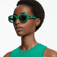 Sunglasses, Cat-Eye shape, SK6002, Green by SWAROVSKI