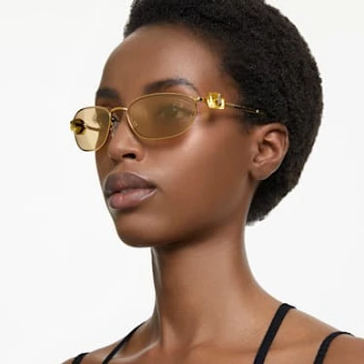 Sunglasses, Oval shape, SK7010, Yellow by SWAROVSKI