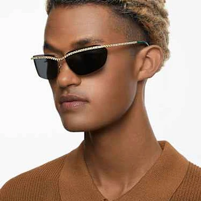 Sunglasses, Rectangular shape, SK7001, Black by SWAROVSKI