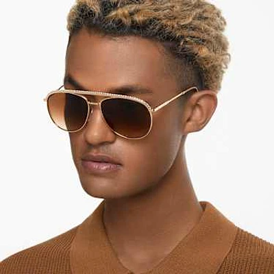 Sunglasses, Pilot shape, SK7005, Brown by SWAROVSKI