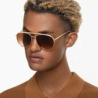 Sunglasses, Pilot shape, SK7005, Brown by SWAROVSKI
