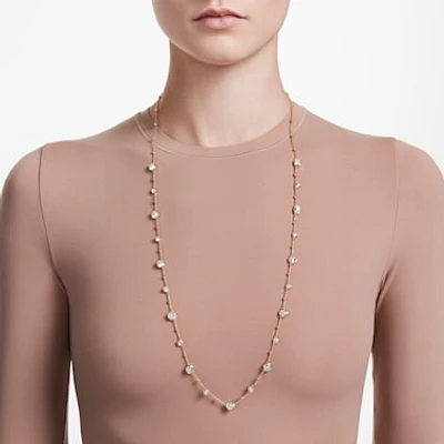 Imber strandage, Round cut, White, Gold-tone plated by SWAROVSKI