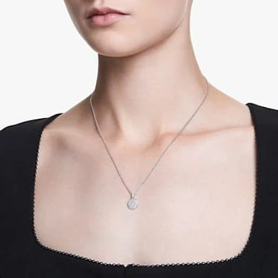 Meteora pendant, White, Rhodium plated by SWAROVSKI