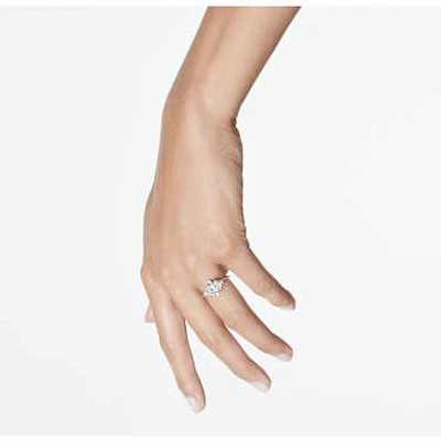 Galaxy ring, Lab-grown diamonds 2.1 ct tw, Mixed shapes, 14K white gold by SWAROVSKI