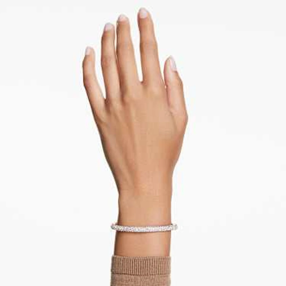 Sublima bangle, Snow pavé, White