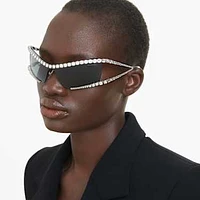 Sunglasses, Mask, Gray by SWAROVSKI