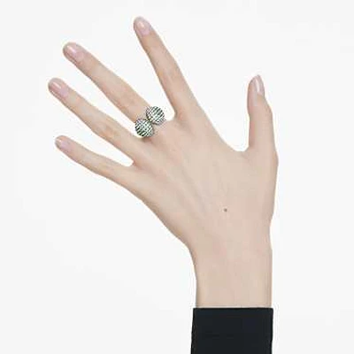 Sublima cocktail ring, Round cut, Multicolored, Ruthenium plated by SWAROVSKI