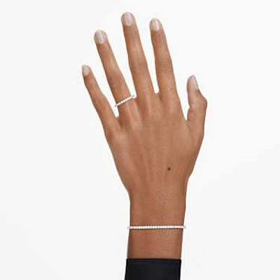Eternity band ring, Lab-grown diamonds 0.5 ct tw, Round shape, 14K white gold by SWAROVSKI