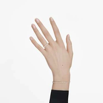 Eternity band ring, Lab-grown diamonds 0.4 ct tw, Round shape, 14K yellow gold by SWAROVSKI