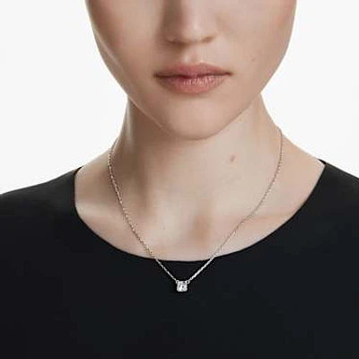 Stilla Attract pendant, Square cut, White
