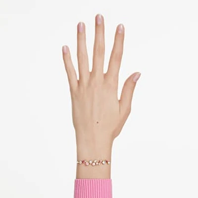 Constella bracelet, Mixed cuts, Multicoloured, Gold-tone plated by SWAROVSKI