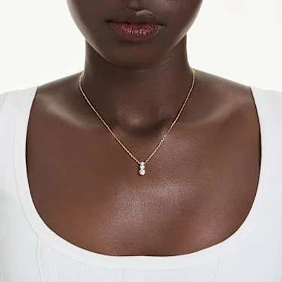 Stilla Attract pendant, Round cut, White