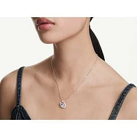 Swan pendant, Mixed cuts, Swan, Blue by SWAROVSKI
