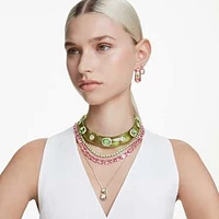 Choker, Mixed cuts, Green, Gold-tone plated by SWAROVSKI