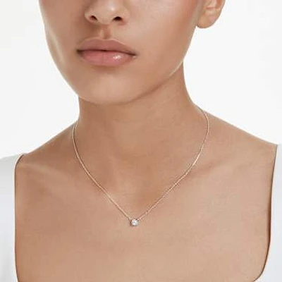 Eternity pendant, Lab-grown diamonds 0.5 ct tw, Round shape, Sterling silver by SWAROVSKI