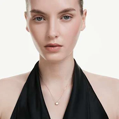 Octagon pendant, Lab-grown diamonds 1.0 ct tw, Octagon shape, 14K yellow gold by SWAROVSKI