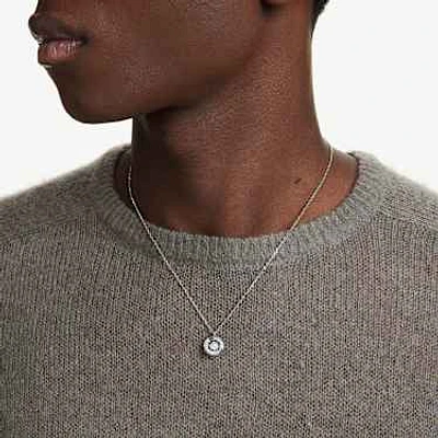 Dextera pendant, Round cut, White