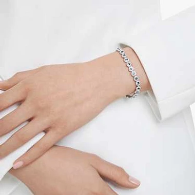 Una Angelic Tennis bracelet, Round cut, Blue