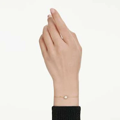 Octagon bracelet, Lab-grown diamonds 0.5 ct tw, Octagon shape, 14K yellow gold by SWAROVSKI