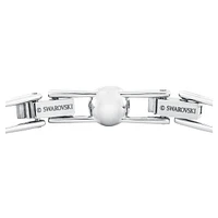 Angelic Tennis bracelet, Round cut, Small, White, Rhodium plated by SWAROVSKI