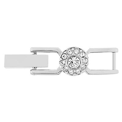 Angelic extender, Round cut, White, Rhodium plated by SWAROVSKI