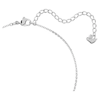Creativity pendant, White, Rhodium plated by SWAROVSKI