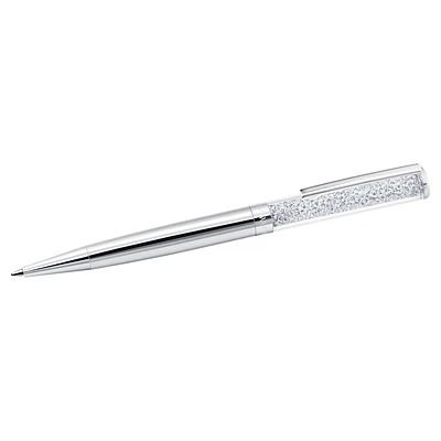 Crystalline ballpoint pen, Silver tone, Chrome plated by SWAROVSKI