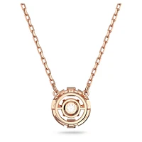 Swarovski Sparkling Dance necklace, Round cut, White, Rose gold-tone plated by SWAROVSKI