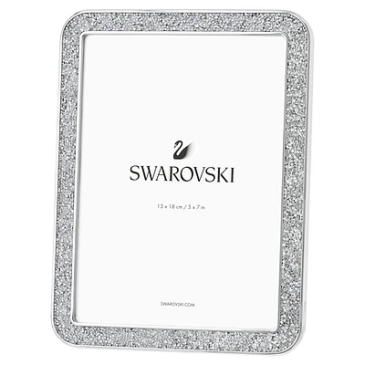 Minera picture frame, Rectangular shape, Medium, Silver tone by SWAROVSKI