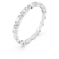 Vittore ring, Marquise cut, White, Rhodium plated by SWAROVSKI