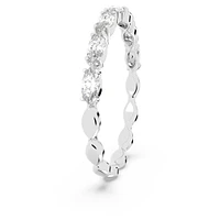 Vittore ring, Marquise cut, White, Rhodium plated by SWAROVSKI