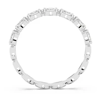 Vittore ring, Marquise cut, White, Rhodium plated by SWAROVSKI