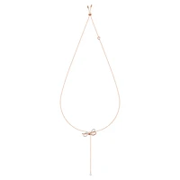 Lifelong Bow necklace, Bow, White, Mixed metal finish by SWAROVSKI