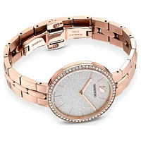Cosmopolitan watch, Swiss Made, Metal bracelet, Rose gold tone, Rose gold-tone finish by SWAROVSKI