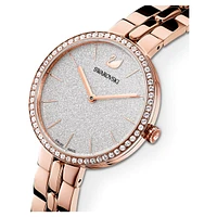 Cosmopolitan watch, Swiss Made, Metal bracelet, Rose gold tone, Rose gold-tone finish by SWAROVSKI