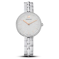 Cosmopolitan watch, Swiss Made, Metal bracelet, Silver Tone, Stainless steel by SWAROVSKI