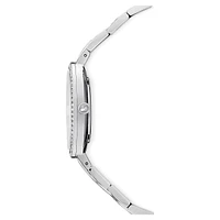 Cosmopolitan watch, Swiss Made, Metal bracelet, Silver Tone, Stainless steel by SWAROVSKI
