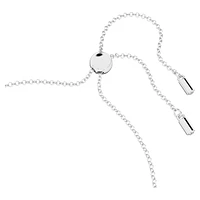 Swarovski Infinity bracelet, Infinity and heart, White, Rhodium plated by SWAROVSKI